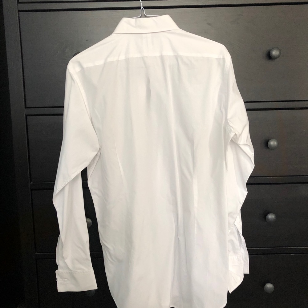 TM Lewin white Slim Fit Double Cuff shirt - Picture 2 of 4
